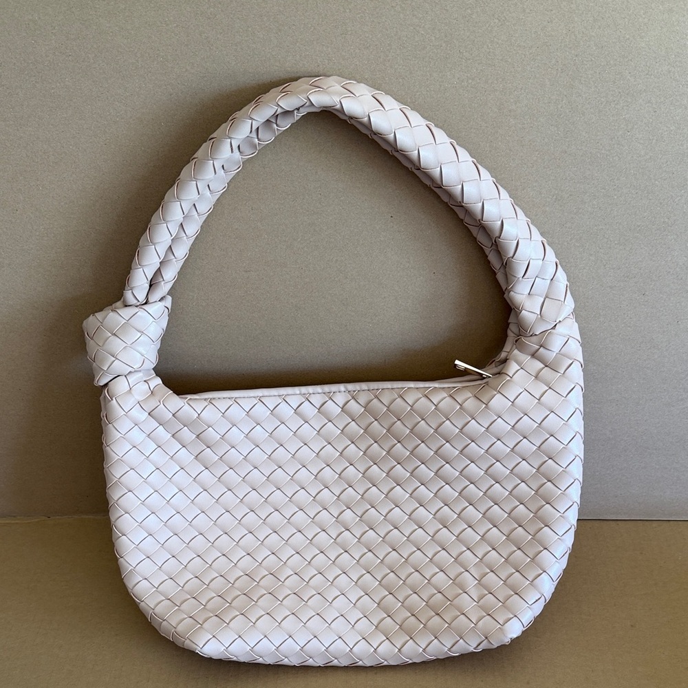 A NEW DAY Woven Slouchy Boho Style Knotted Shoulder Bag